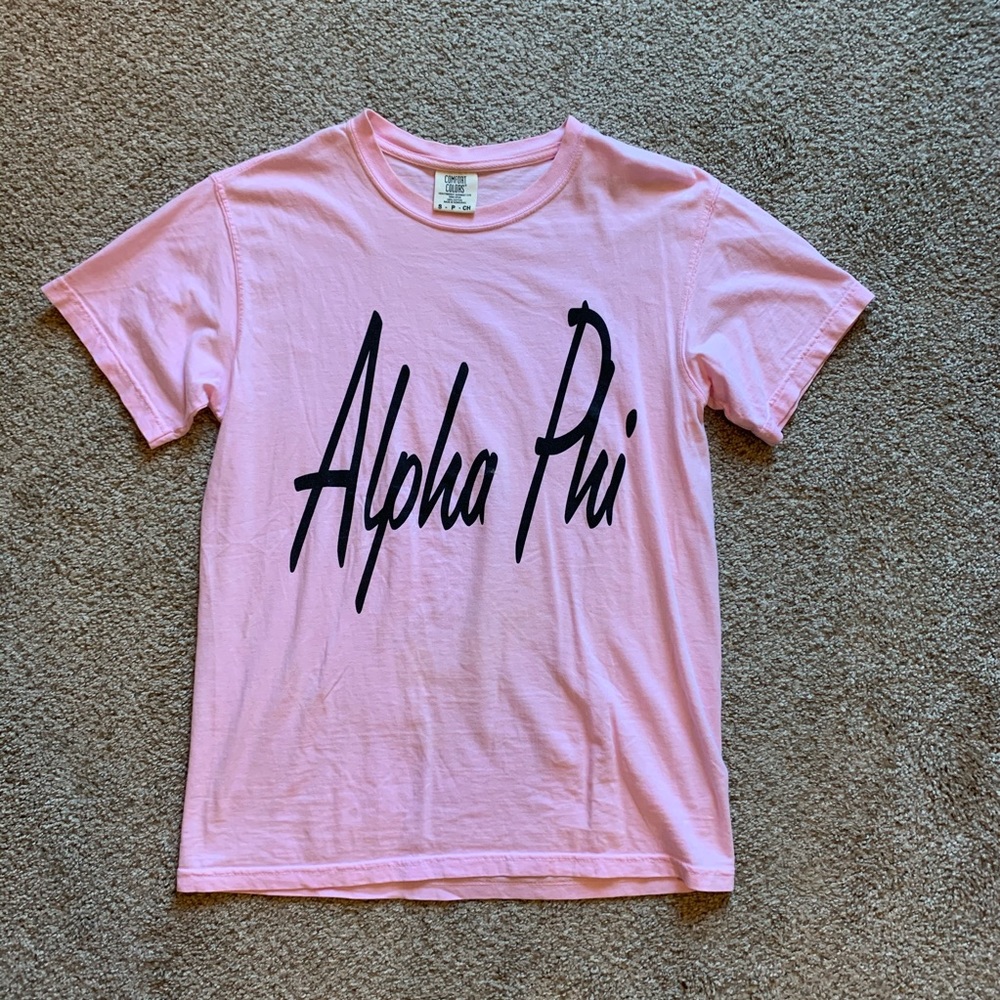 Comfort Colors Alpha Phi Tee